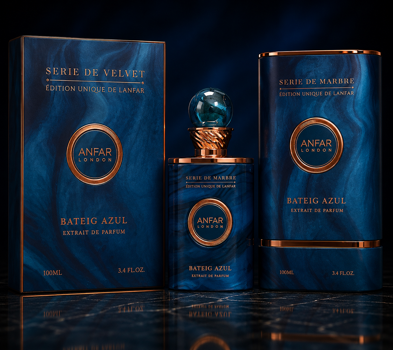 ANFAR LONDON BATEIG AZUL(U)EXTRAIT DE PARFUM SP 3.4oz