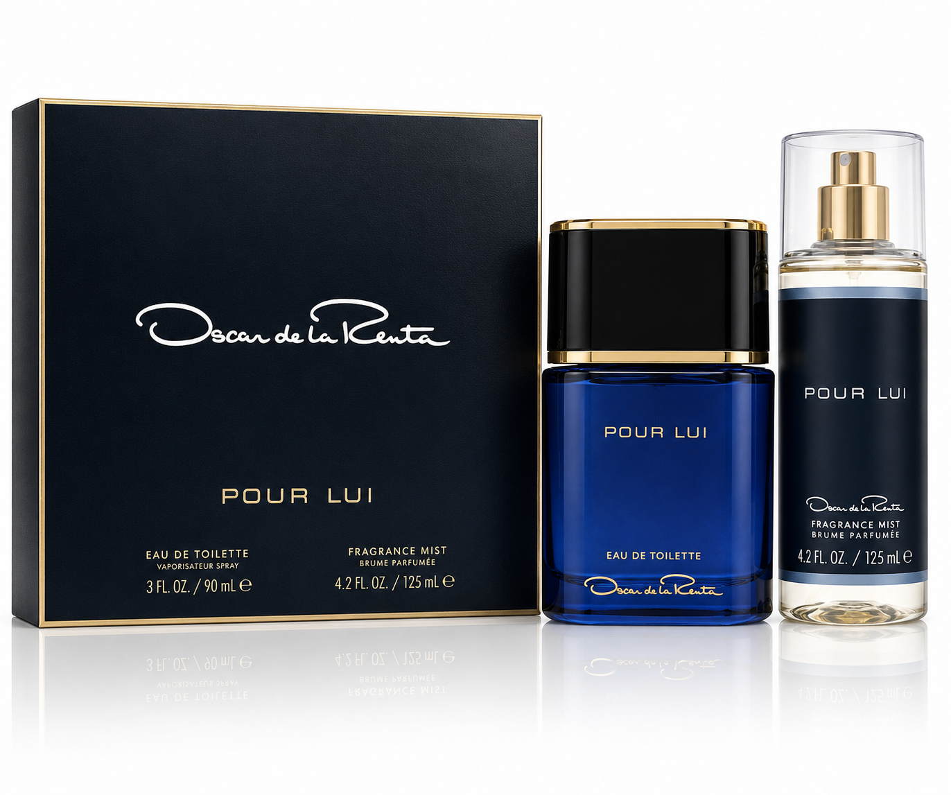 OSCAR POUR LUI(M)(H/B)(LI FREE)2PC SET(3.0oz edt sp,4.2oz Fragrance Mist)