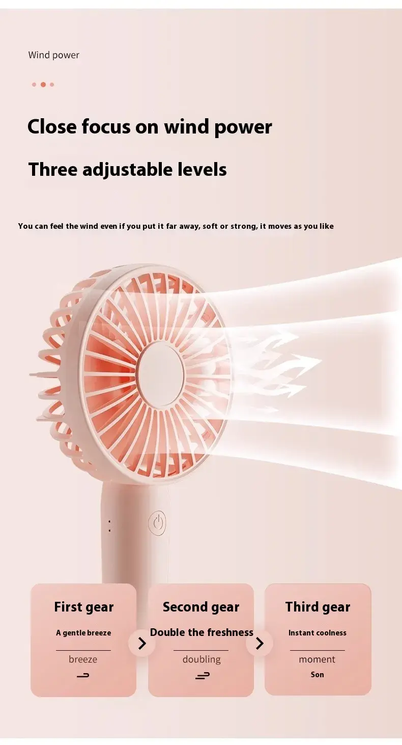 Thumbnail: Portable Portable Mute Small Handheld Fan