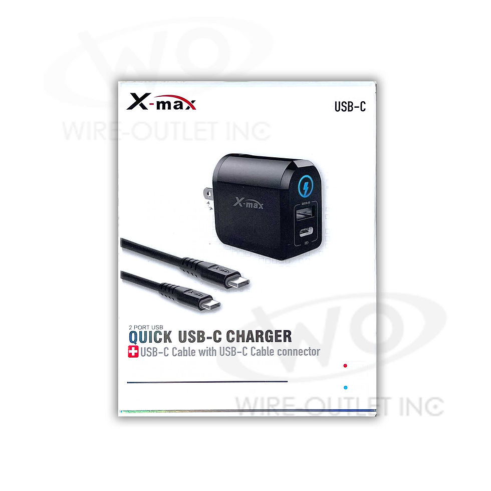 Hình thu nhỏ: X-max Quick dual USB-C CHARGER wall and lightning Cable Set b1006