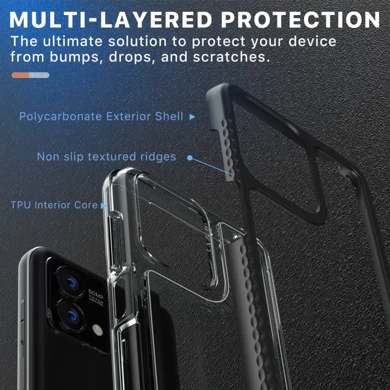 Thumbnail: MyBat Pro Lux Series Case for Motorola Moto G Stylus 5G (2023) - Black B1017