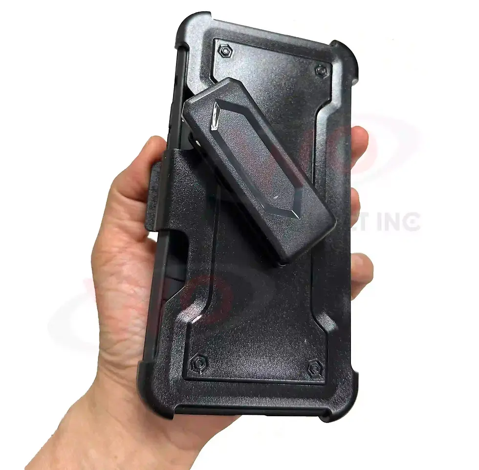 Hình thu nhỏ: IPhone 12 PRO MAX Heavy Duty Case with Beltclip and Swivel  Black B1064