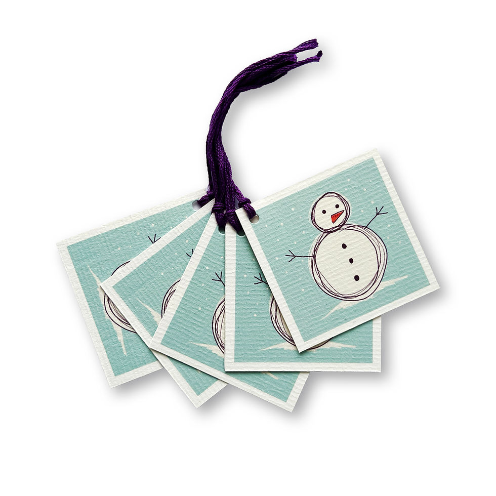 Fun Snowman Gift Tags
