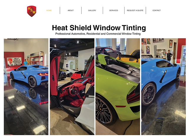 Website Design - Heat Shield Window Tinting