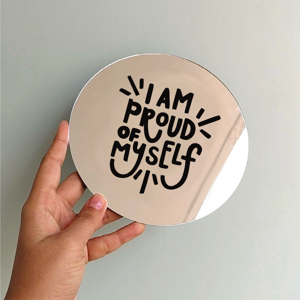 I’m proud of myself