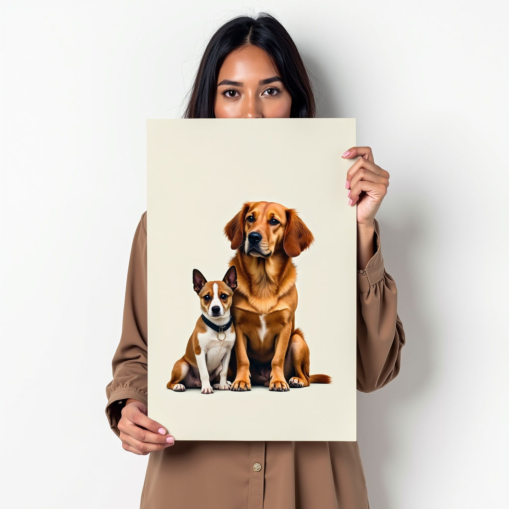 Woman Dog Art Print
