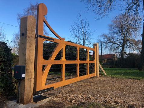 Traditional Gates: Hardwood or Wrought Iron | Innovate Gates