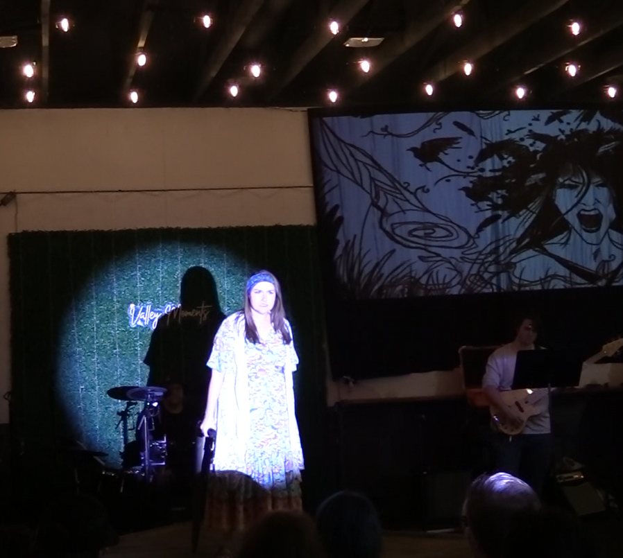 HeatherAnne Norbury singing 'Hell Hath No Fury' as the Witch in a scene from 'Monstersongs.'
