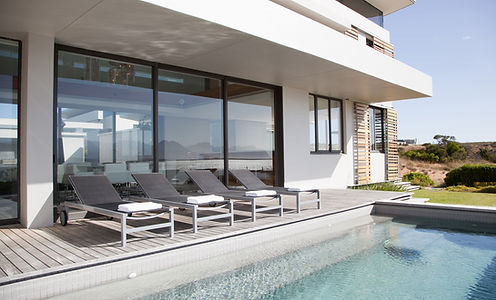 Modern Poolside View