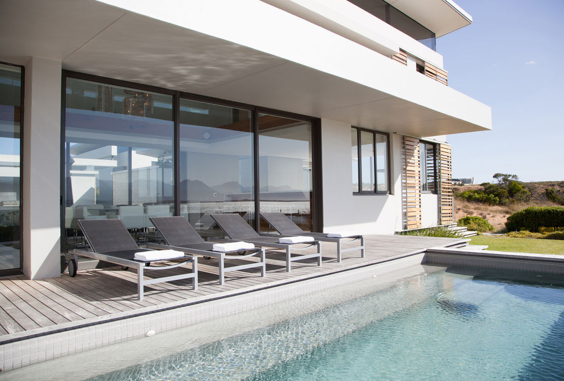 swimming pool by house