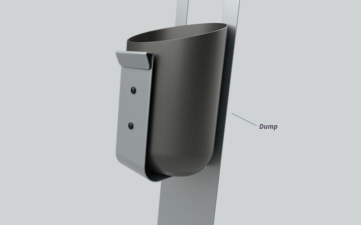 Detail view totem bus