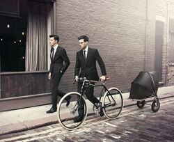 the bike trailer