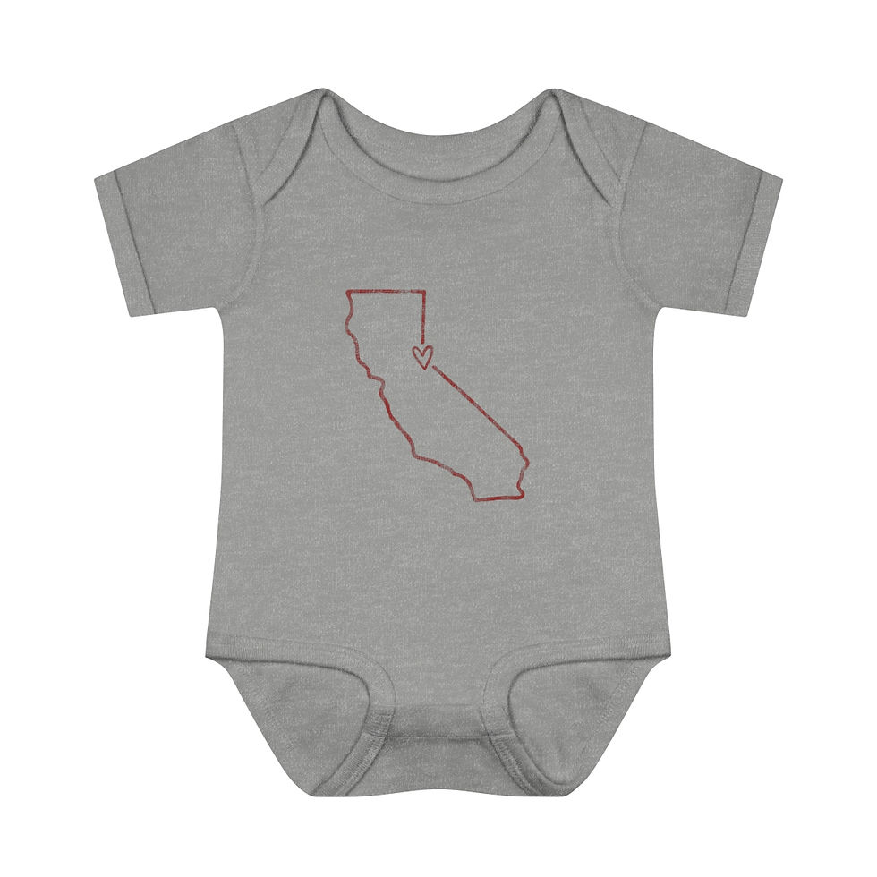 Thumbnail: Infant Heart of Truckee Onesie with Red Logo