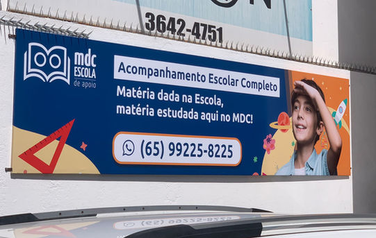 Lona lisa para fachada