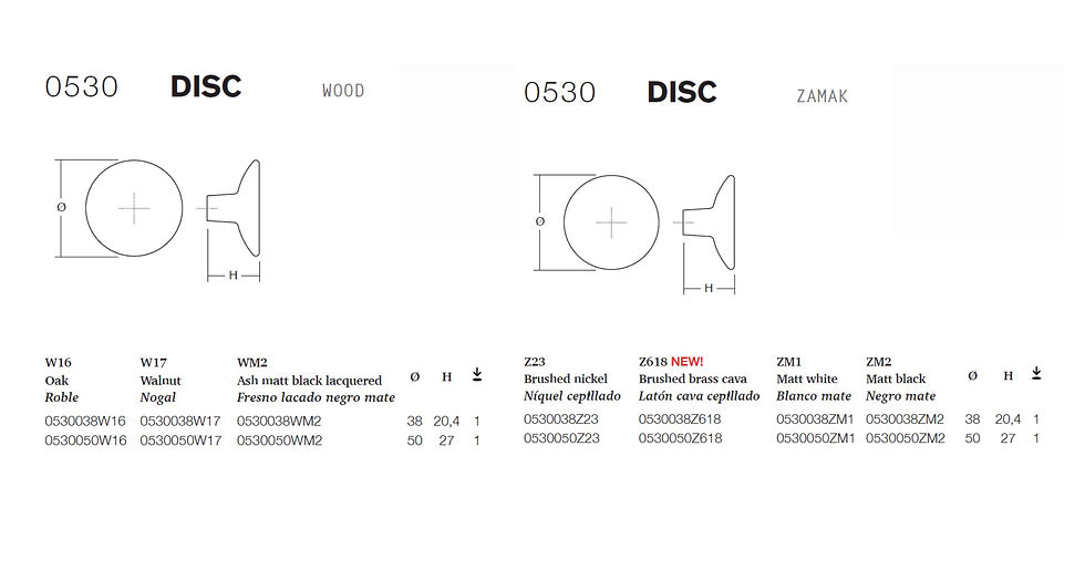 Thumbnail: 0530 DISC ZAMAC/WOOD