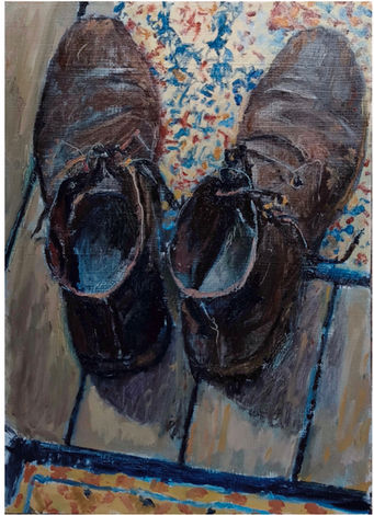 My boots
30 x 22 cm
Oil on board