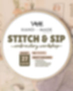 Stitch & Sip: Embroidery Workshop