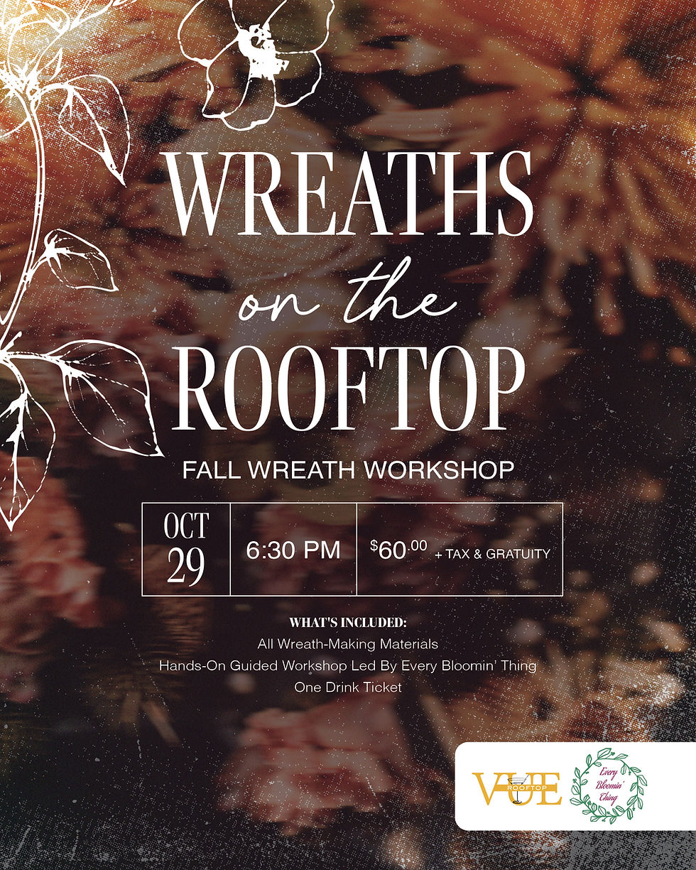 Wreaths on the Rooftop: Fall Wreath Workshop