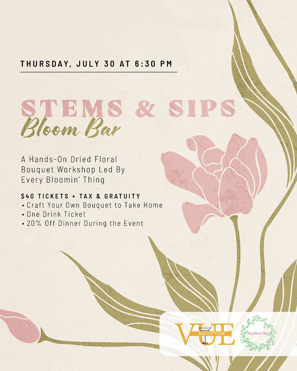 Stems & Sips | Bloom Bar