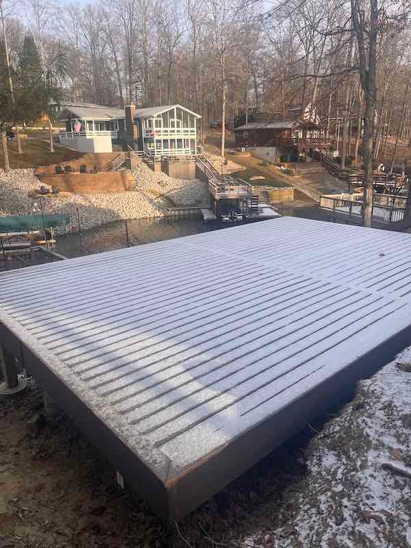 composit deck during