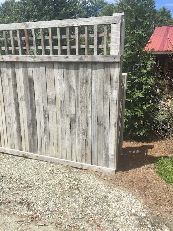 old lumber fence