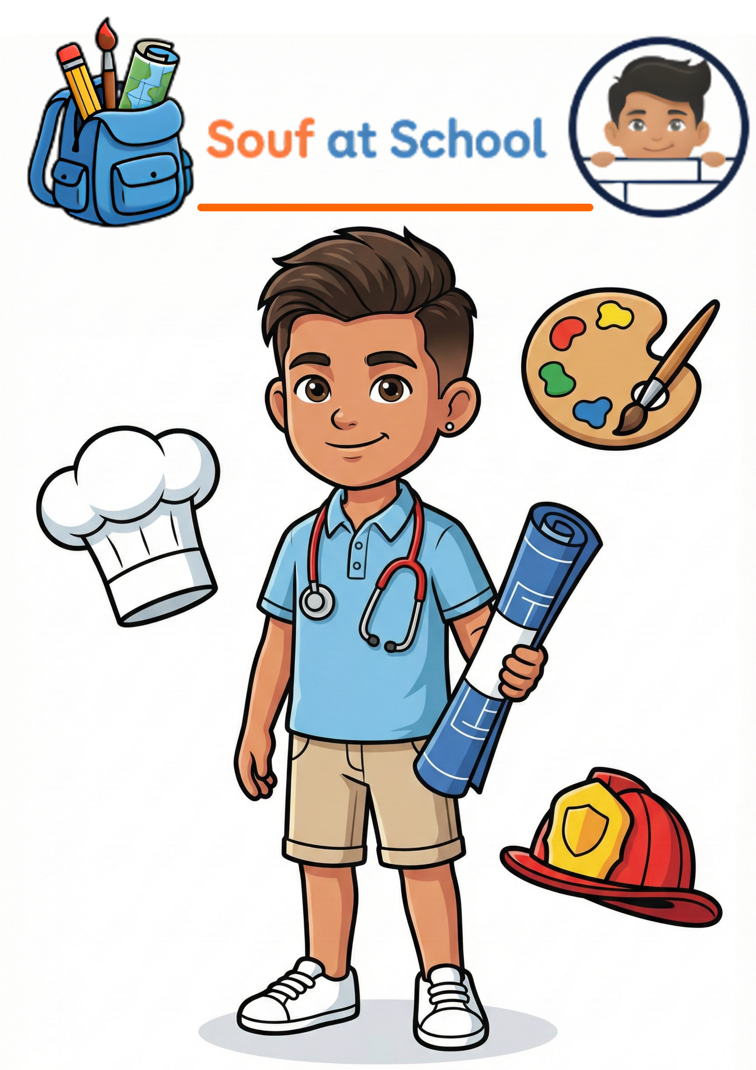 Cover of When I Grow Up, a children's picture book about careers by Souf at School