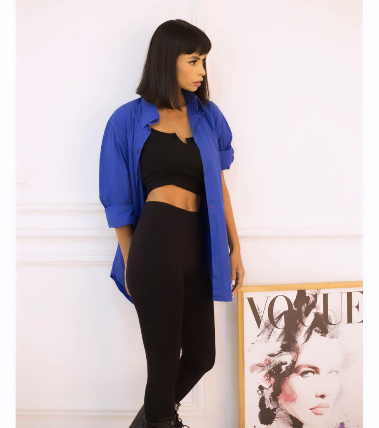 Kaoutar Boudarraja in her modeling portfolio, 2021