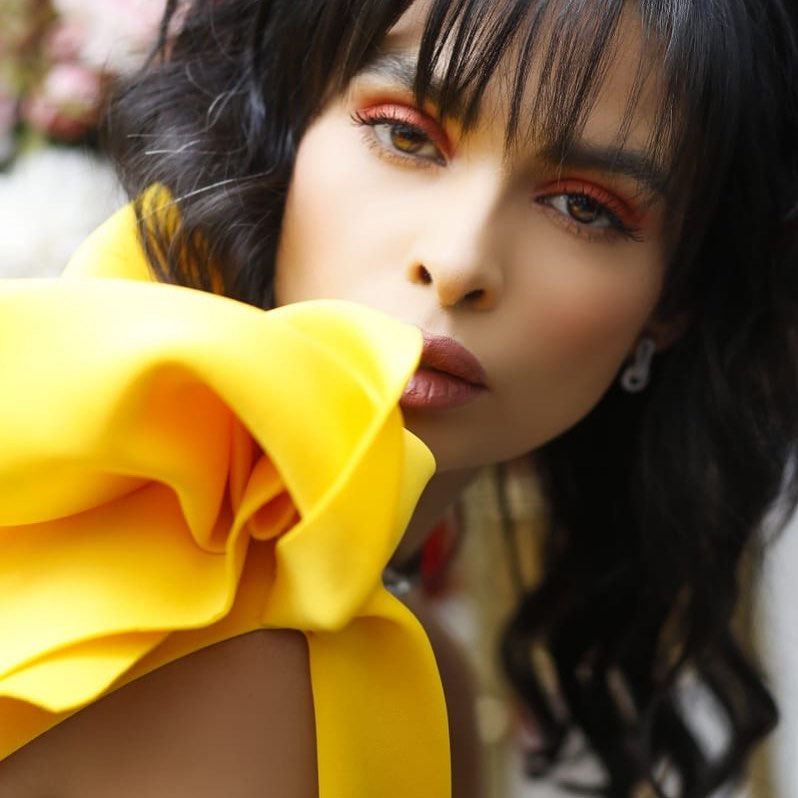 Kaoutar Boudarraja in her modeling portfolio, 2020