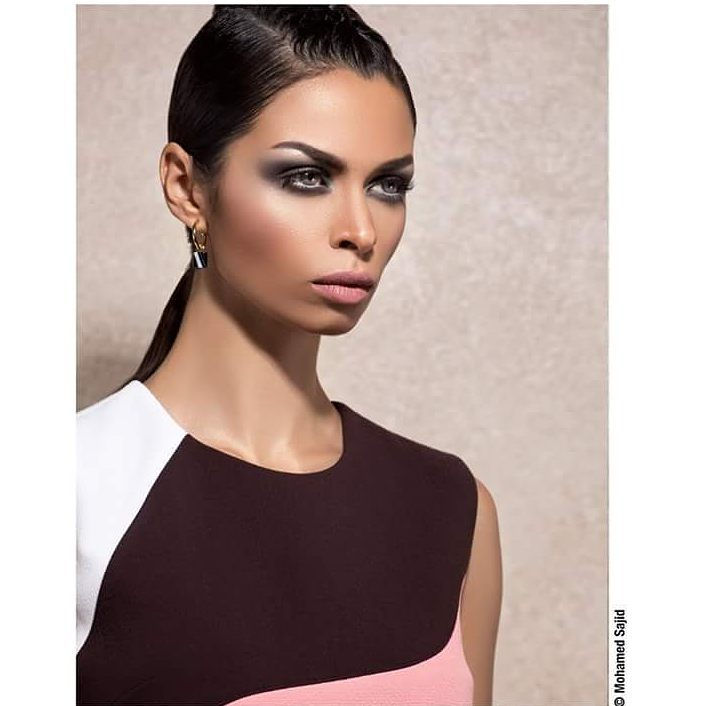Kaoutar Boudarraja in her modeling portfolio, 2015