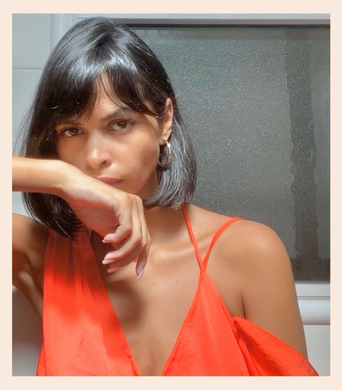 Kaoutar Boudarraja in her modeling portfolio, 2020
