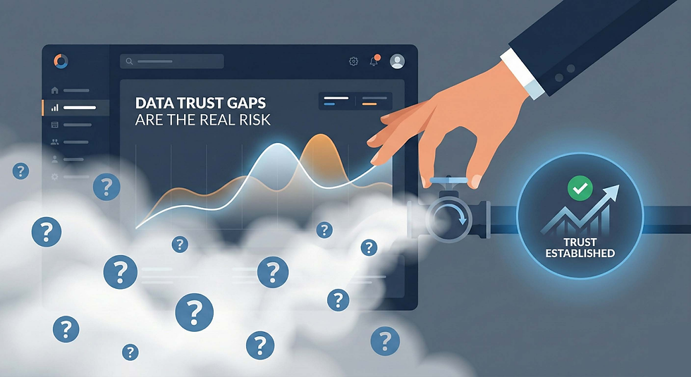 Illustration of Data trust gaps are the real risk