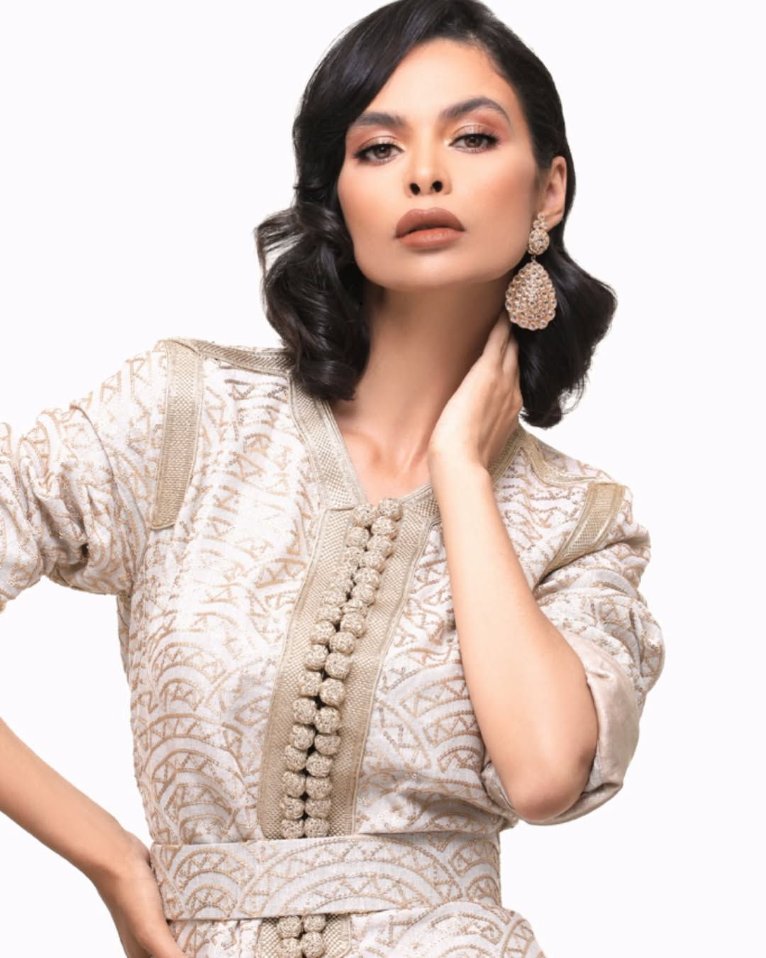 Kaoutar Boudarraja in her modeling portfolio, 2019