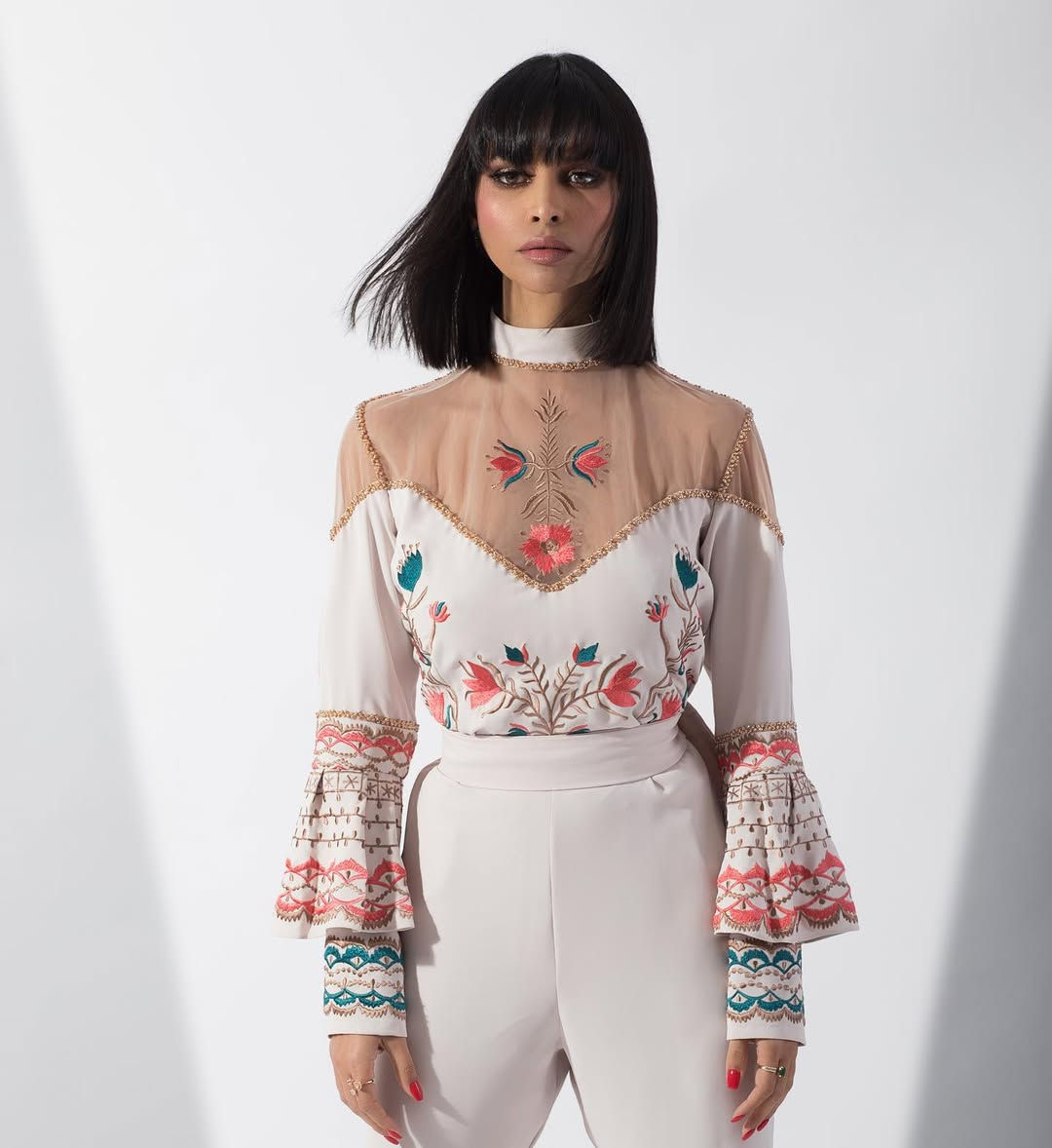 Kaoutar Boudarraja in her modeling portfolio, 2021