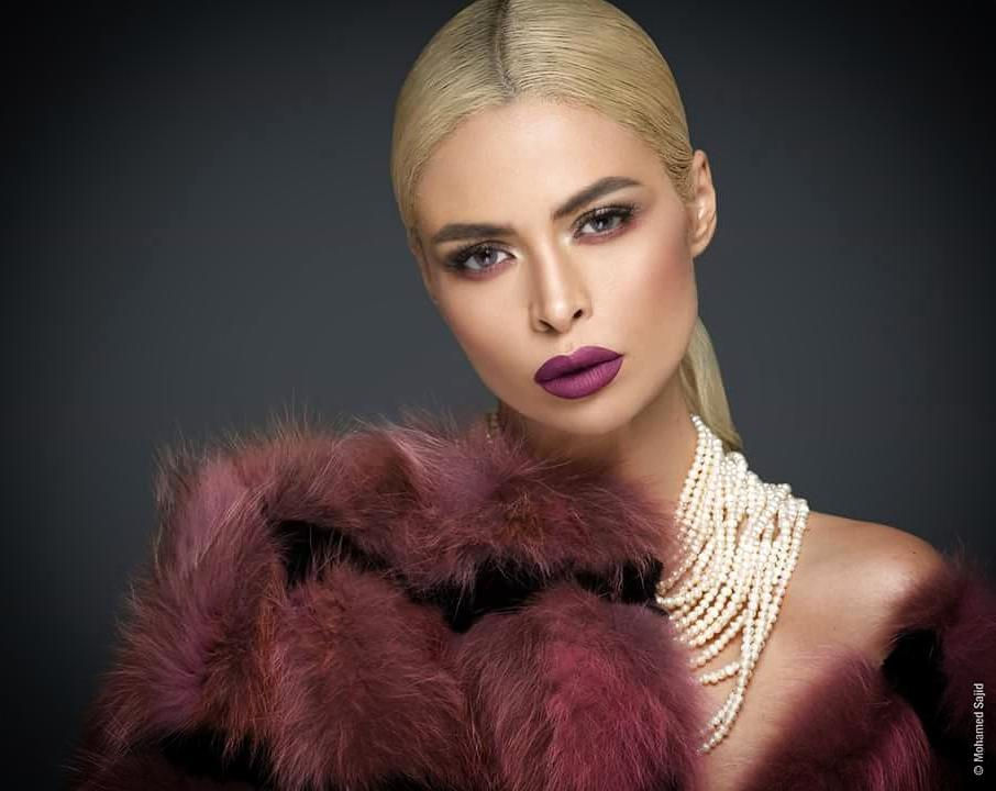 Kaoutar Boudarraja in her modeling portfolio, 2017