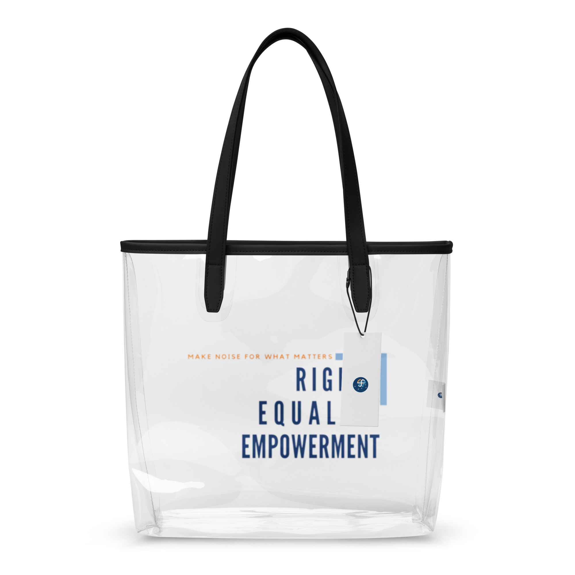 Clear tote bag