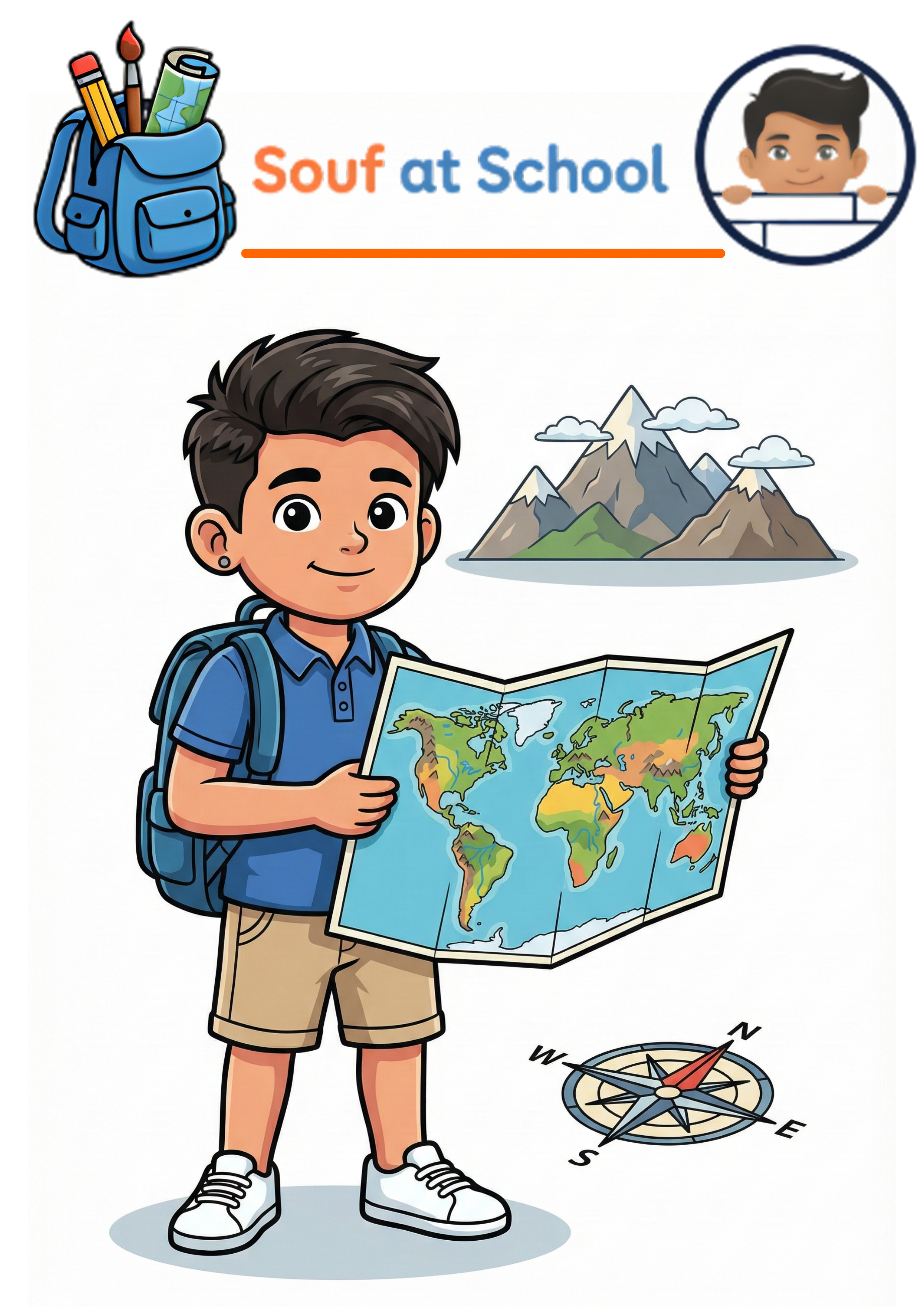 Cover of Our Beautiful Planet: Continents & Countries, a children's geography book by Souf at School
