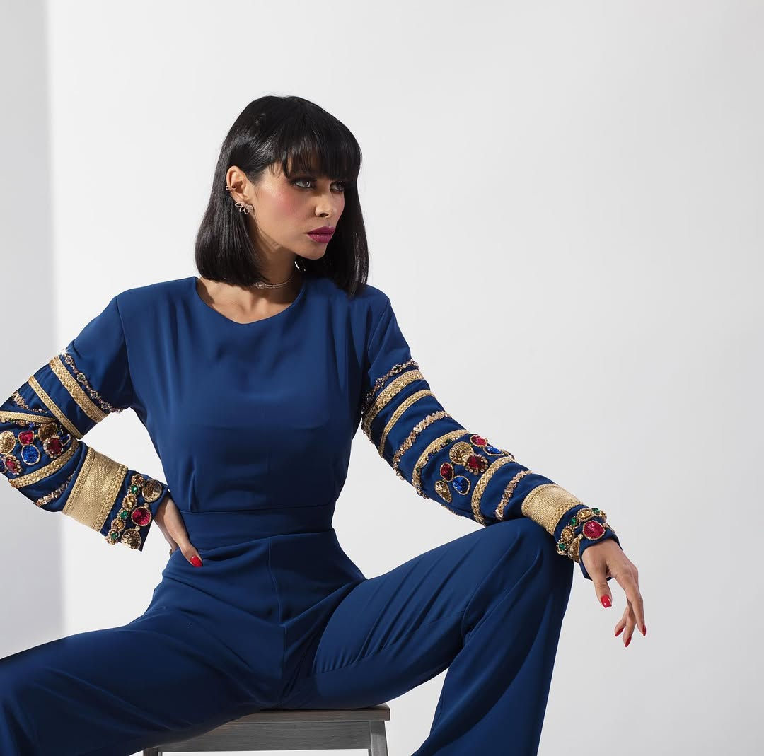 Kaoutar Boudarraja in her modeling portfolio, 2021