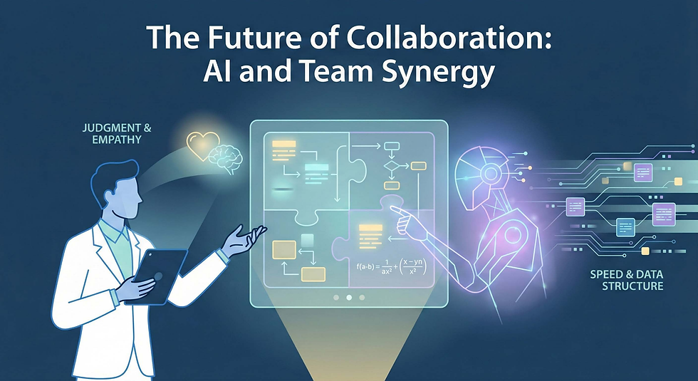 Illustration of The Future of Collaboration: AI and Team Synergy