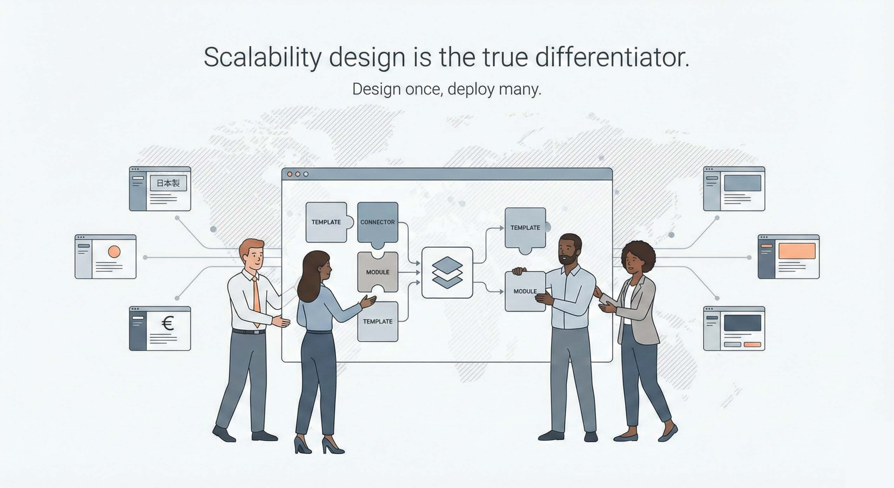 Illustration of Scalability design is the true differentiator