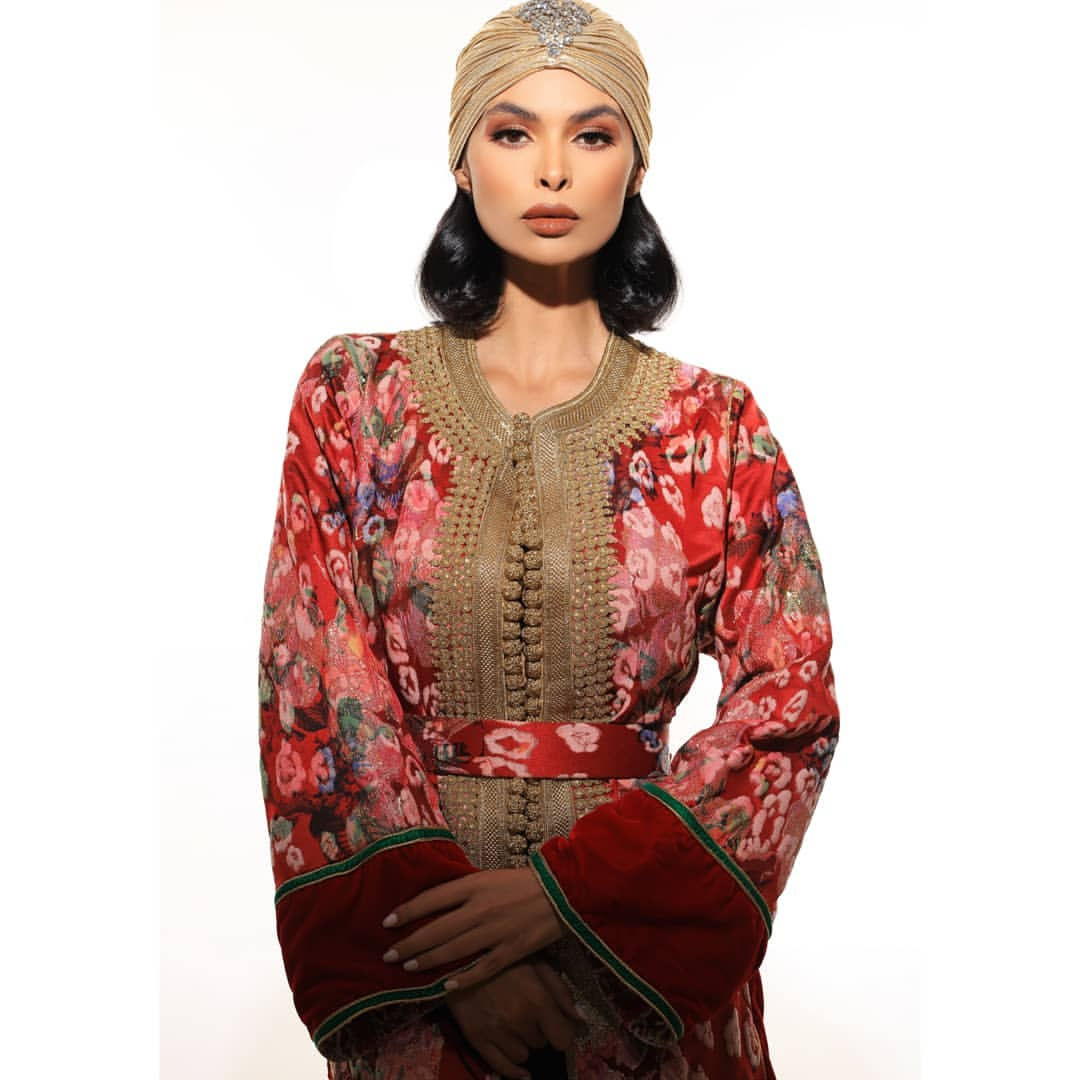 Kaoutar Boudarraja in her modeling portfolio, 2019