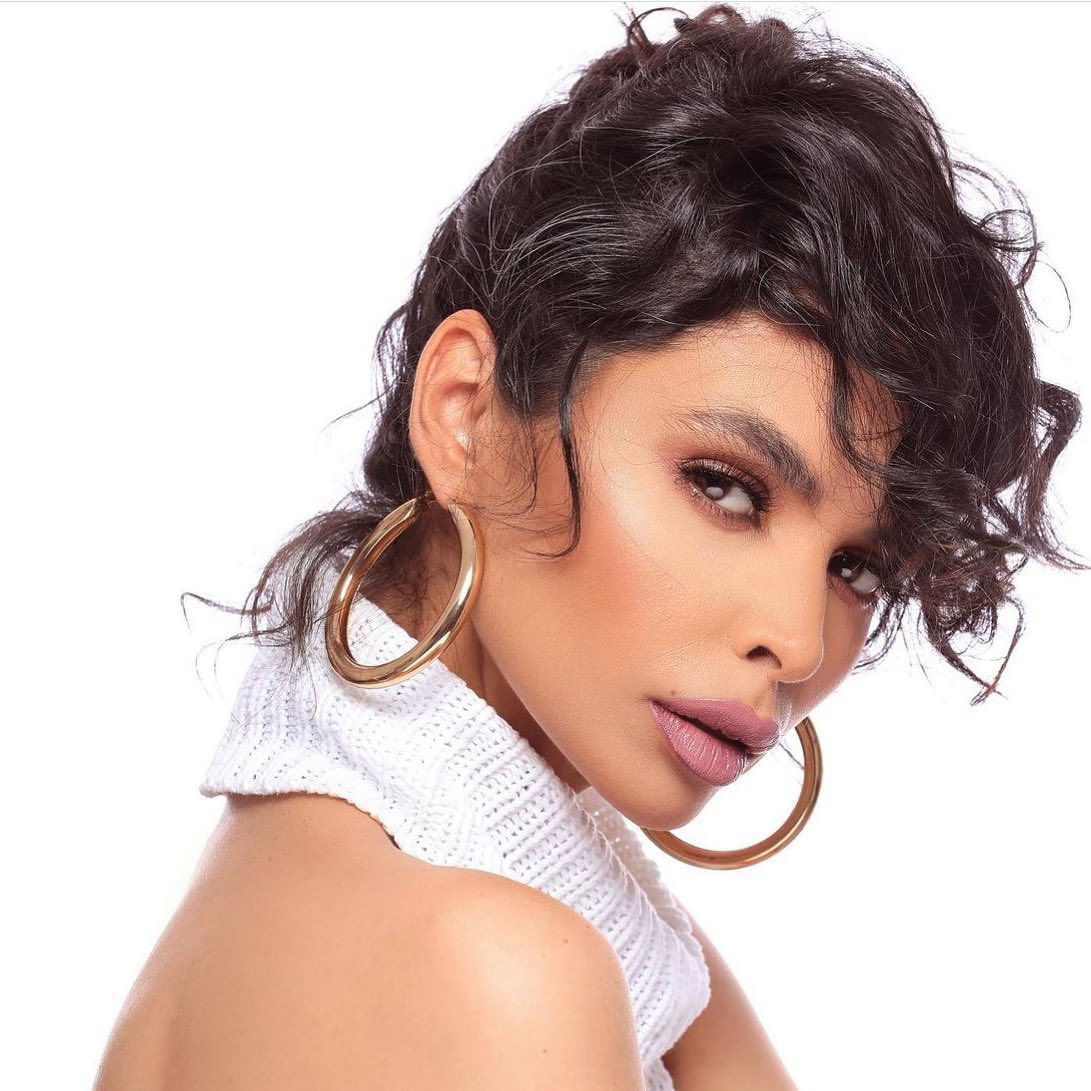 Kaoutar Boudarraja in her modeling portfolio, 2021