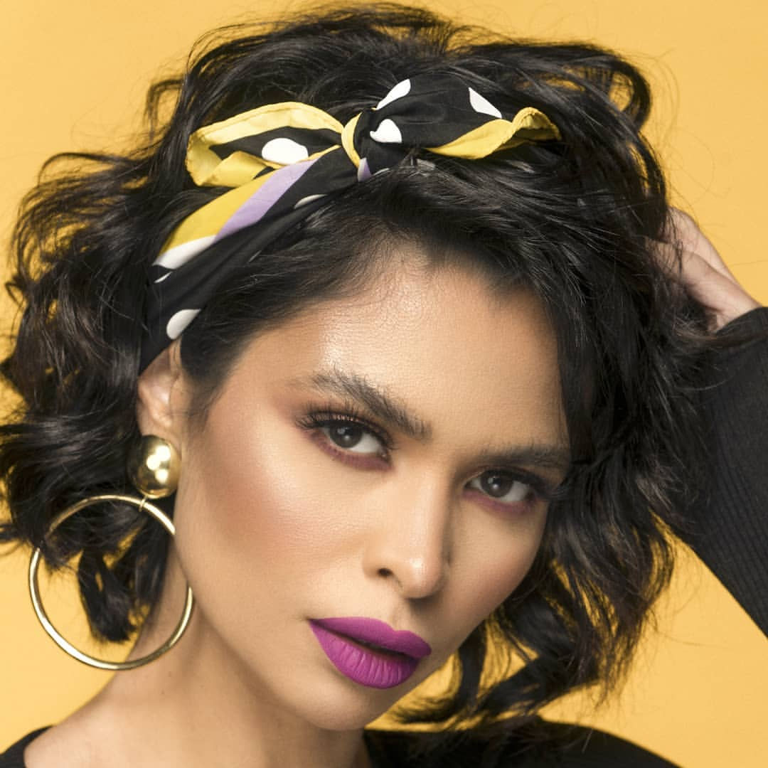 Kaoutar Boudarraja in her modeling portfolio, 2019