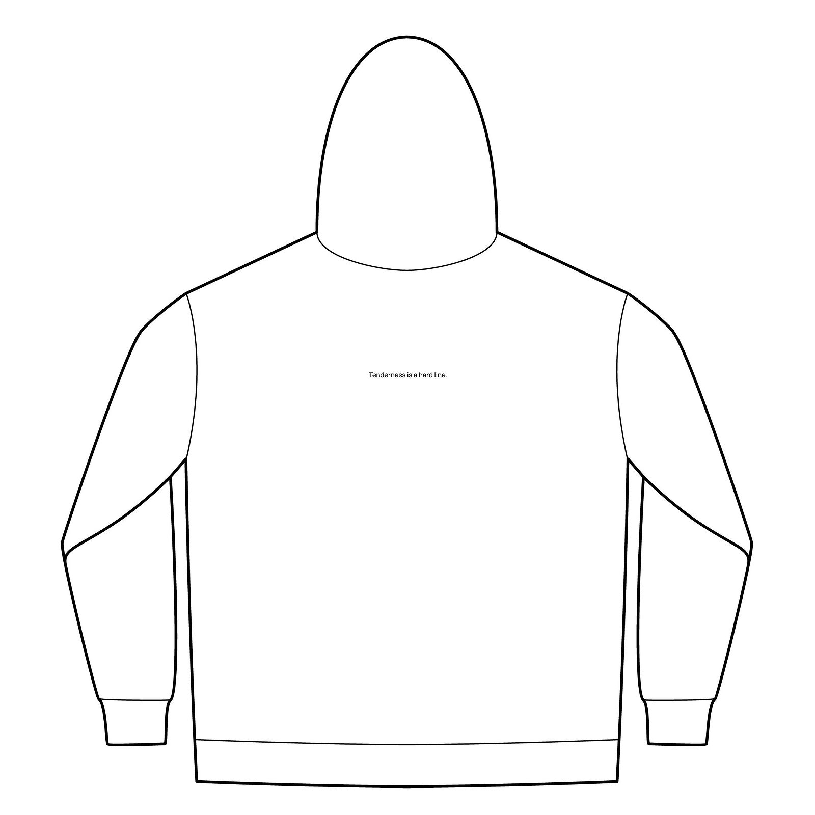 Tenderness is a hard line: Unisex Fleece Full-Zip Hoodie (Quiet)