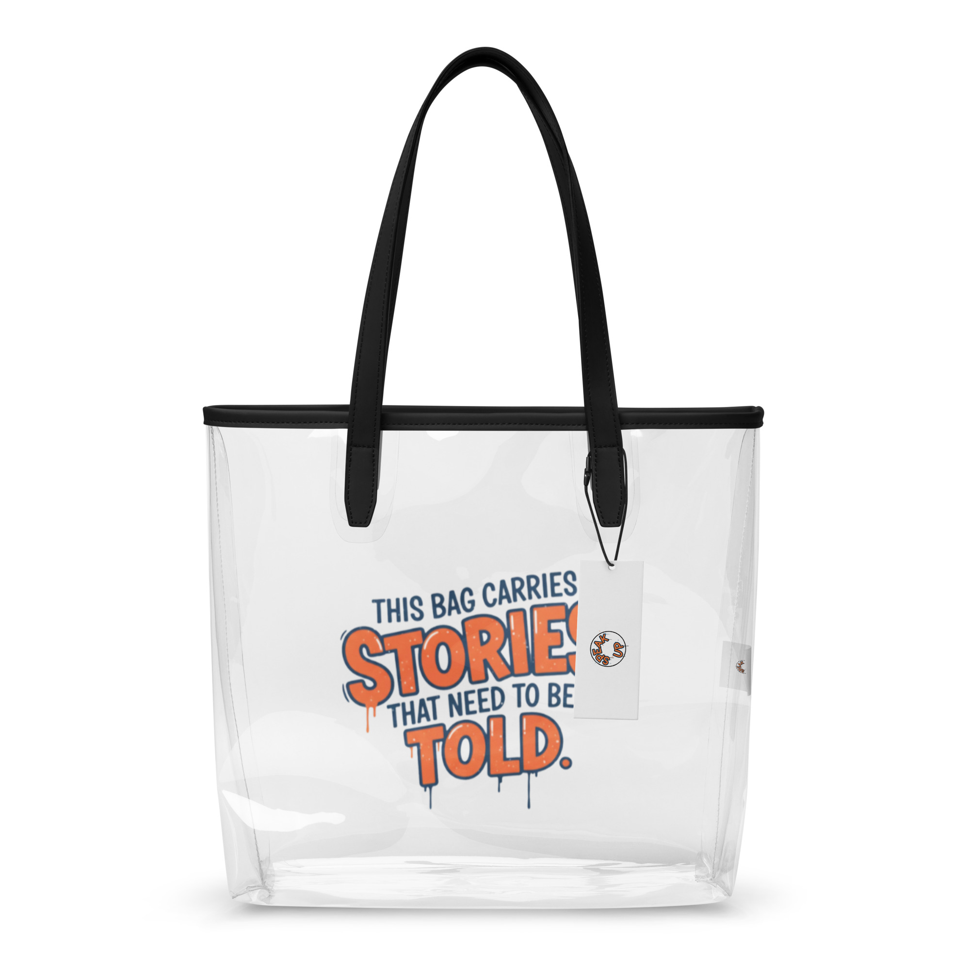 Clear tote bag