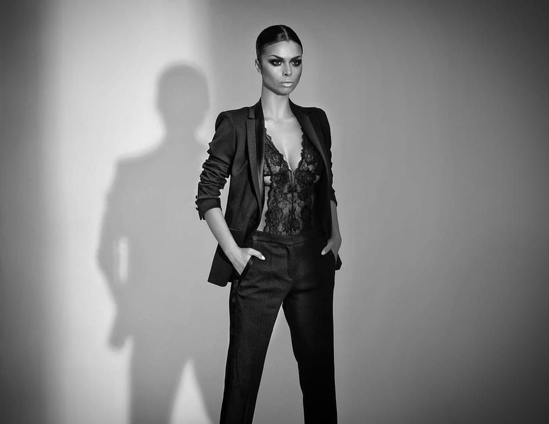 Kaoutar Boudarraja in her modeling portfolio, 2016