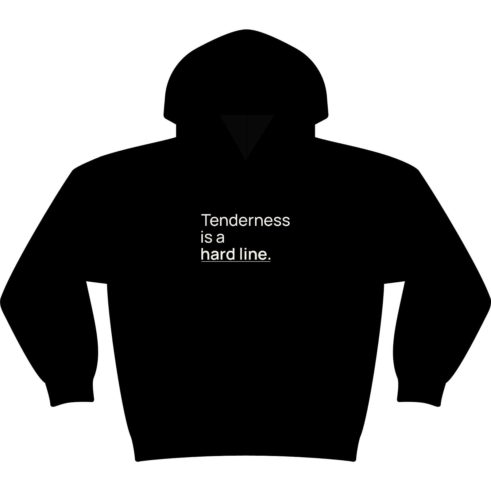 Tenderness is a hard line: Unisex Performance Fleece Hoodie (Statement)