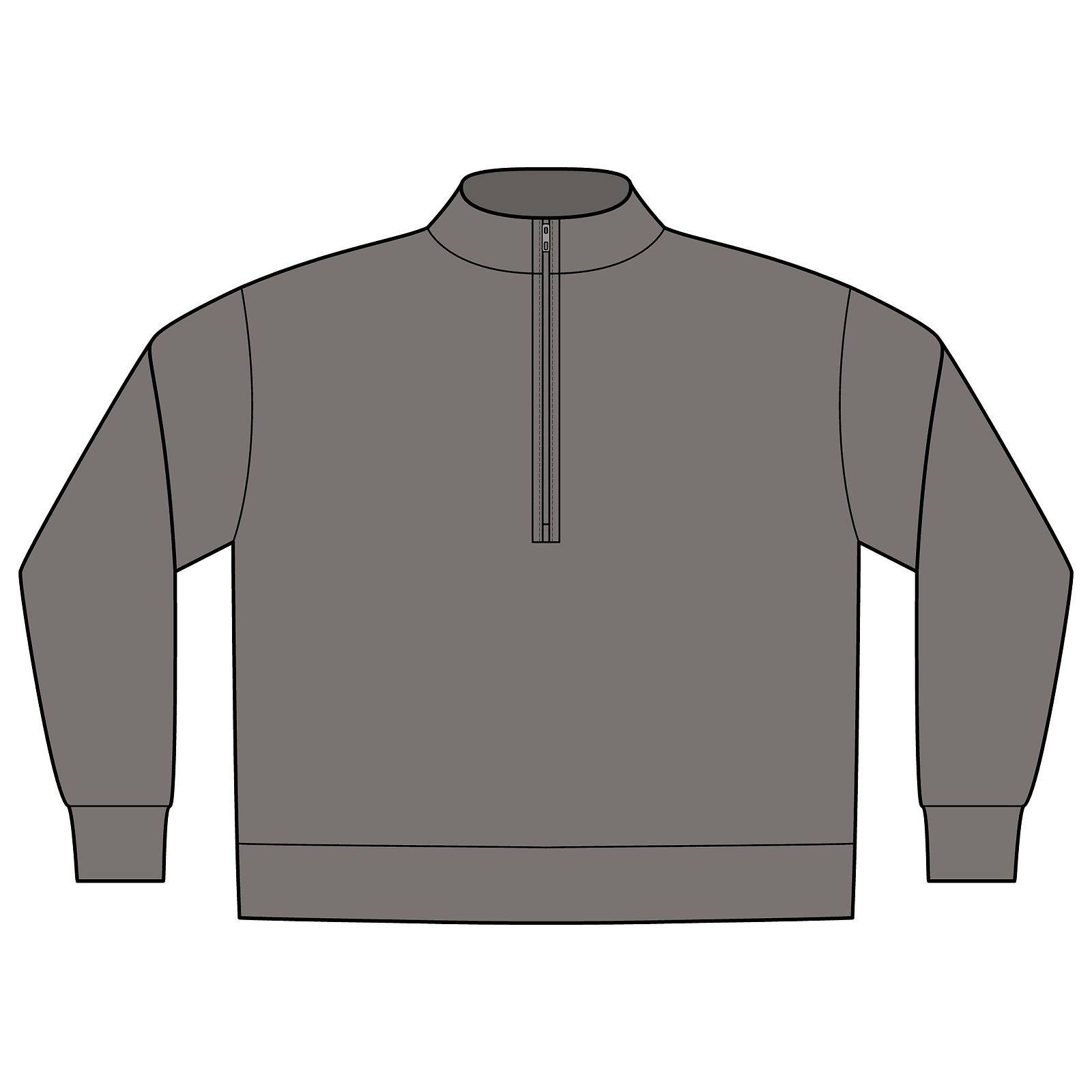Women's Relaxed Faded Half-Zip Sweatshirt | Nothing to earn under here
