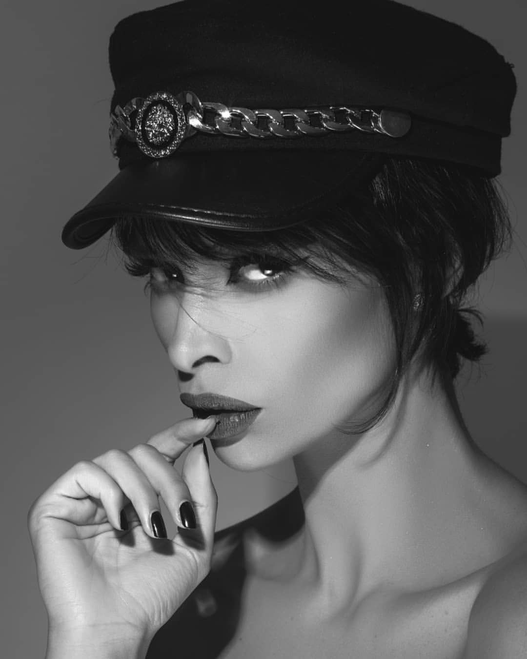 Kaoutar Boudarraja in her modeling portfolio, 2018