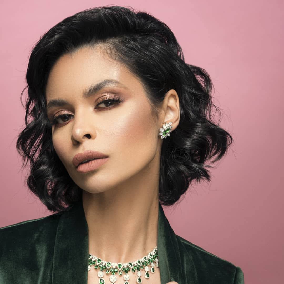 Kaoutar Boudarraja in her modeling portfolio, 2019