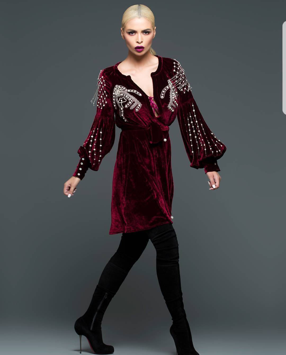 Kaoutar Boudarraja in her modeling portfolio, 2017